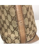 GUCCI GG Canvas in Light Brown Leather Large Tote Bag – GHW