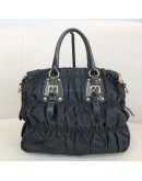 PRADA BN1336 Tessuto Gaufre Black Nylon Tote Bag with Shoulder Strap – GHW (Year 2011)