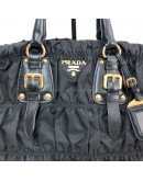 PRADA BN1336 Tessuto Gaufre Black Nylon Tote Bag with Shoulder Strap – GHW (Year 2011)