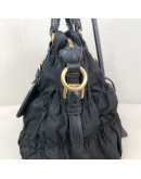 PRADA BN1336 Tessuto Gaufre Black Nylon Tote Bag with Shoulder Strap – GHW (Year 2011)