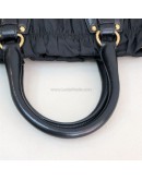 PRADA BN1336 Tessuto Gaufre Black Nylon Tote Bag with Shoulder Strap – GHW (Year 2011)