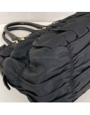 PRADA BN1336 Tessuto Gaufre Black Nylon Tote Bag with Shoulder Strap – GHW (Year 2011)