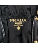 PRADA BN1336 Tessuto Gaufre Black Nylon Tote Bag with Shoulder Strap – GHW (Year 2011)