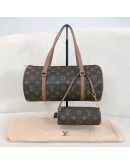 LOUIS VUITTON Monogram Vintage Papillon 30 Shoulder Bag with Mini Papillon – GHW