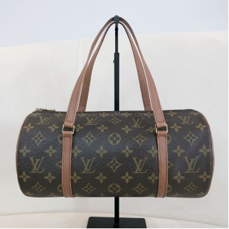 LOUIS VUITTON Monogram Vintage Papillon 30 Shoulder Bag with Mini Papillon – GHW