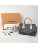 LOUIS VUITTON Monogram Speedy Bandouliere 20 Handbag with Beige Shoulder Strap – GHW (Microchip New Model)