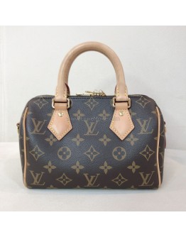 LOUIS VUITTON Monogram Speedy Bandouliere 20 Handbag with Beige Shoulder Strap – GHW (Microchip New Model)