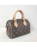 LOUIS VUITTON Monogram Speedy Bandouliere 20 Handbag with Beige Shoulder Strap – GHW (Microchip New Model)