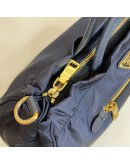 PRADA Black Nylon Zipped Tote Bag with Leather Shoulder Strap – GHW