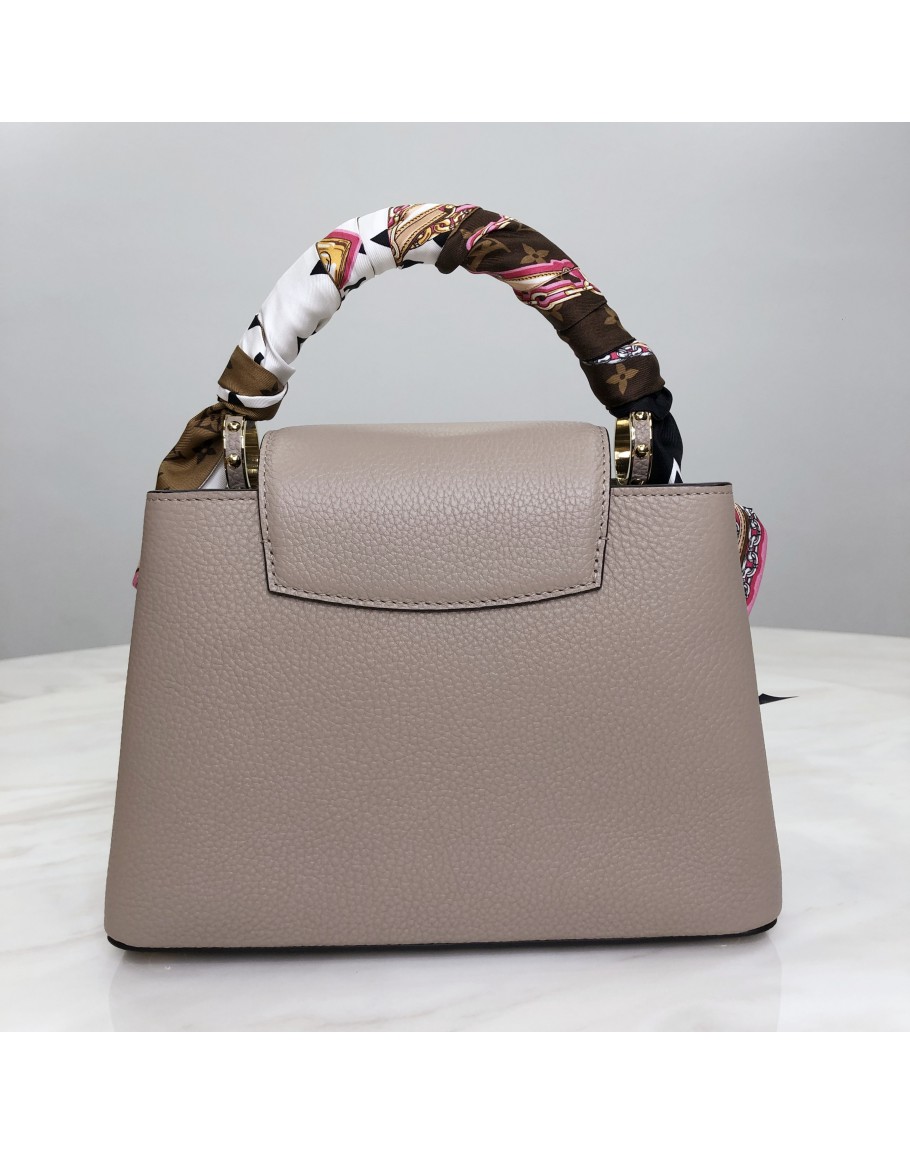 Louis Vuitton Capucines BB Galet Grey in Taruillon Leather/Python Leather  with Silver-tone - US
