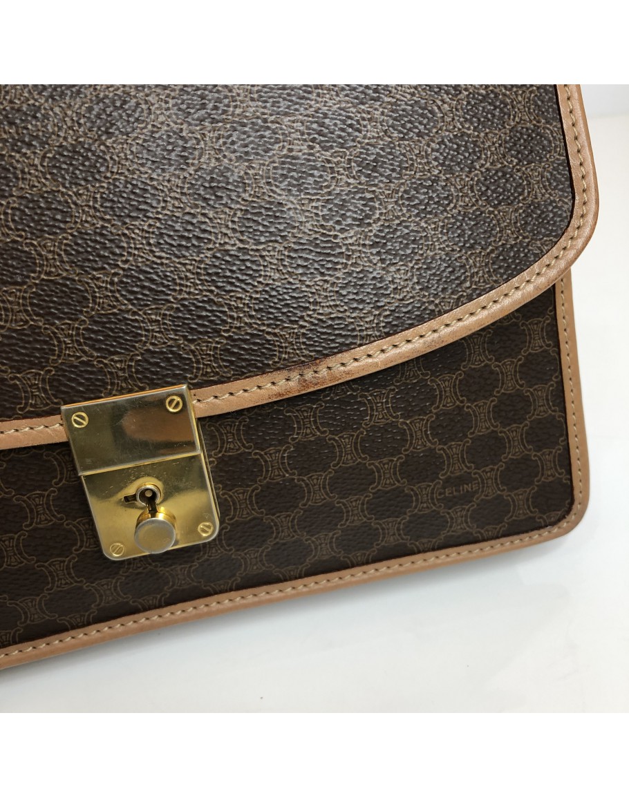 Celine monogram pochette, Luxury, Bags & Wallets on Carousell