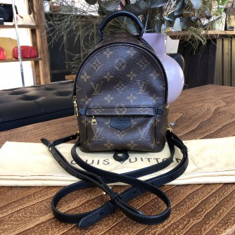 LOUIS VUITTON Monogram Mini Palm Spring Backpack - GHW (Microchip)
