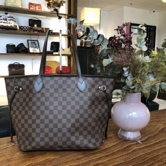 LOUIS VUITTON Damier Ebene Neverfull MM Shopping Tote Bag – GHW (Year 2011)