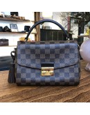 LOUIS VUITTON Damier Ebene Croisette Handbag with Shoulder Strap – GHW (Year 2019)