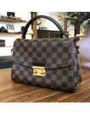 LOUIS VUITTON Damier Ebene Croisette Handbag with Shoulder Strap – GHW (Year 2019)