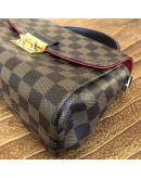 LOUIS VUITTON Damier Ebene Croisette Handbag with Shoulder Strap – GHW (Year 2019)