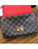 LOUIS VUITTON Damier Ebene Croisette Handbag with Shoulder Strap – GHW (Year 2019)