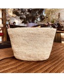 LOEWE Rafia Anagram Parrot Pochette Crossbody Bag