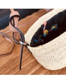 LOEWE Rafia Anagram Parrot Pochette Crossbody Bag