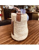 LOEWE Rafia Anagram Parrot Pochette Crossbody Bag