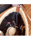 LOEWE Rafia Anagram Parrot Pochette Crossbody Bag
