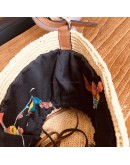LOEWE Rafia Anagram Parrot Pochette Crossbody Bag