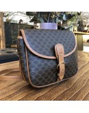 CELINE Vintage Macadam Monogram Crossbody Bag