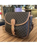 CELINE Vintage Macadam Monogram Crossbody Bag