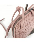 BOTTEGA VENETA Intrecciato Nappa Nodini Crossbody Bag in Rose Pink