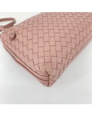 BOTTEGA VENETA Intrecciato Nappa Nodini Crossbody Bag in Rose Pink