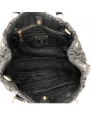 PRADA Nappa Gaufre Nero Black Lambskin Tote Bag with Shoulder Strap - GHW