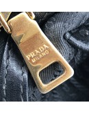 PRADA Nappa Gaufre Nero Black Lambskin Tote Bag with Shoulder Strap - GHW