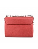 LOUIS VUITTON Twist MM Crossbody Bag in Red (Coquelicot) Epi Leather with extra Shoulder Strap - SHW