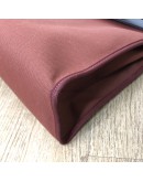 HERMES Herbag PM 31 Maroon Canvas with Dark Brown Calfskin Leather & PHW – Shoulder Bag Type (Stamp Square R – Year 2014)