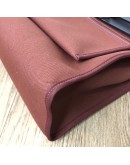 HERMES Herbag PM 31 Maroon Canvas with Dark Brown Calfskin Leather & PHW – Shoulder Bag Type (Stamp Square R – Year 2014)