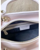 CHRISTIAN DIOR Medium Lady Dior Handbag with Shoulder Strap in Light Pink Cannage Lambskin – GHW