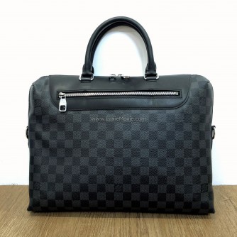 LOUIS VUITTON Damier Graphite Porte-Documents Jour Briefcase with Shoulder Strap – SHW