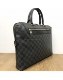 LOUIS VUITTON Damier Graphite Porte-Documents Jour Briefcase with Shoulder Strap – SHW