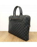 LOUIS VUITTON Damier Graphite Porte-Documents Jour Briefcase with Shoulder Strap – SHW