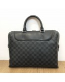 LOUIS VUITTON Damier Graphite Porte-Documents Jour Briefcase with Shoulder Strap – SHW