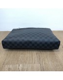 LOUIS VUITTON Damier Graphite Porte-Documents Jour Briefcase with Shoulder Strap – SHW