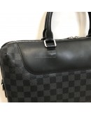 LOUIS VUITTON Damier Graphite Porte-Documents Jour Briefcase with Shoulder Strap – SHW