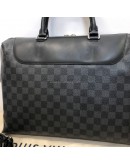 LOUIS VUITTON Damier Graphite Porte-Documents Jour Briefcase with Shoulder Strap – SHW