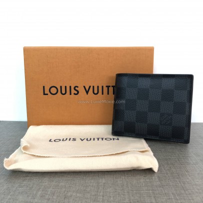 LOUIS VUITTON Damier Graphite Portefeuille Amerigo Short Wallet – SHW