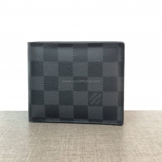 LOUIS VUITTON Damier Graphite Portefeuille Amerigo Short Wallet – SHW