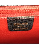 CELINE Triomphe Logo Full Textured Black Calfskin Handbag - GHW
