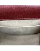 CHLOE Small Nile Bracelet Bag in Maroon Calfskin Leather with Shoulder Bag – Aged Gold Hardware