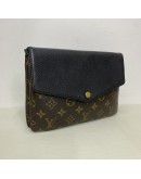LOUIS VUITTON Monogram Black Twinset Pochette - GHW (Year 2015)