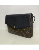 LOUIS VUITTON Monogram Black Twinset Pochette - GHW (Year 2015)