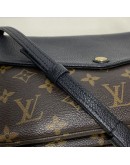 LOUIS VUITTON Monogram Black Twinset Pochette - GHW (Year 2015)